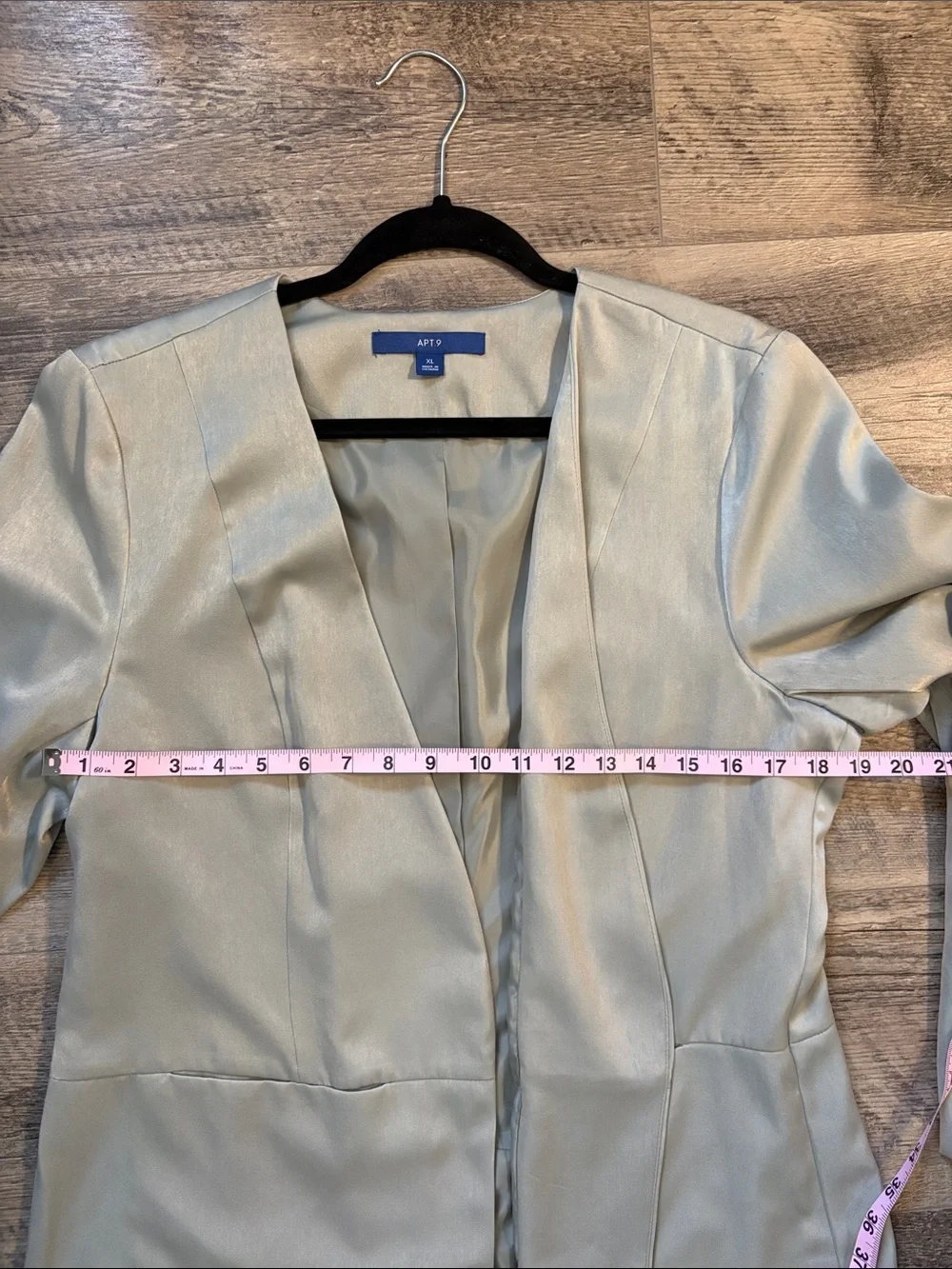 Open front light safe blazer